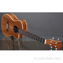 Tiger Acacia Wood Укулеле Custom